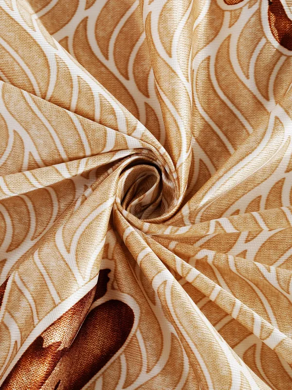 Home_Sizzler_2_Pieces_Sunflower_Panel_Eyelet_Polyester_Door_Curtains_-_7_Feet,_Gold