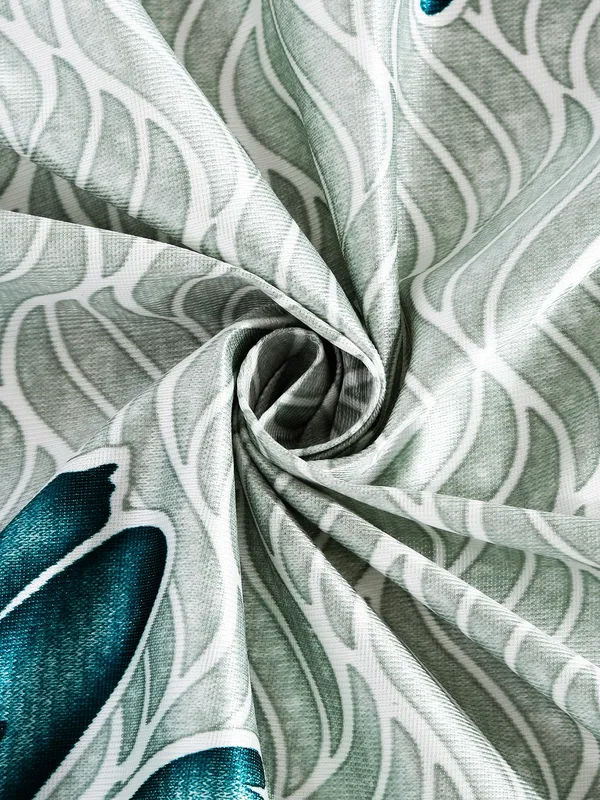 Home_Sizzler_2_Pieces_Sunflower_Panel_Eyelet_Polyester_Door_Curtains_-_7_Feet,_Turquoise_Green