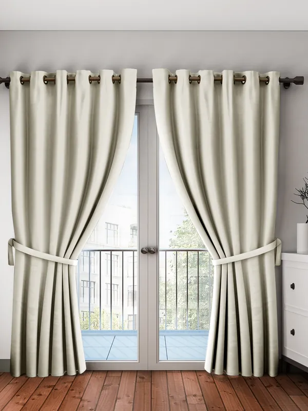 1_Piece_Solid_Blackout_Eyelet_Polyester_Curtains_-_Cream