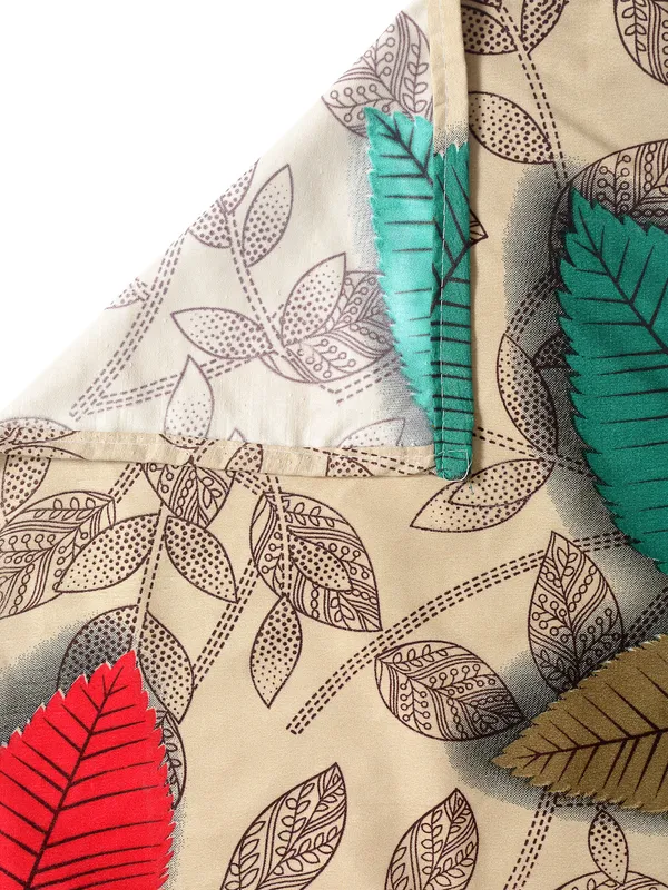 144_TC_Microfibre_3D_Floral_Multi_Double_Bedsheet_with_2_King_Size_Pillow_Covers