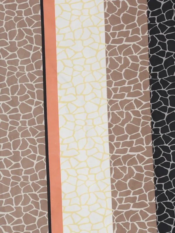 210_TC_Microfibre_Stripes_Brown_Double_Bedsheet_with_2_King_Size_Pillow_Covers