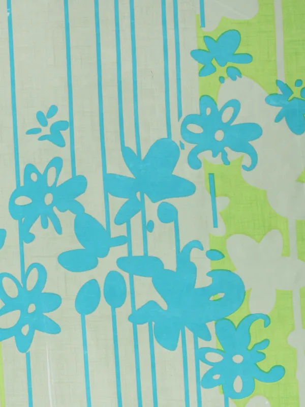 210_TC_Microfibre_Floral_Green_Double_Bedsheet_with_2_King_Size_Pillow_Covers