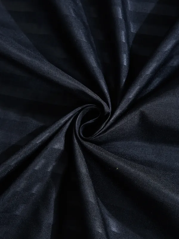 _300TC_Microfibre_Black_Satin_Striped_Single_Bedsheet_with_1_Pillow_Cover,_90"X55"