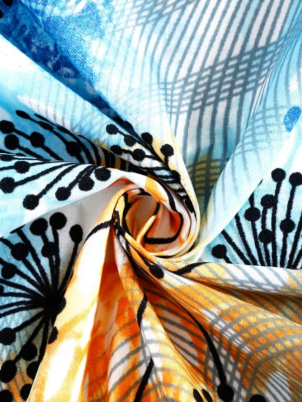 Home_Sizzler_144TC_Floral_Fusion_Double_Bedsheet_with_2_King_Size_Pillow_Covers