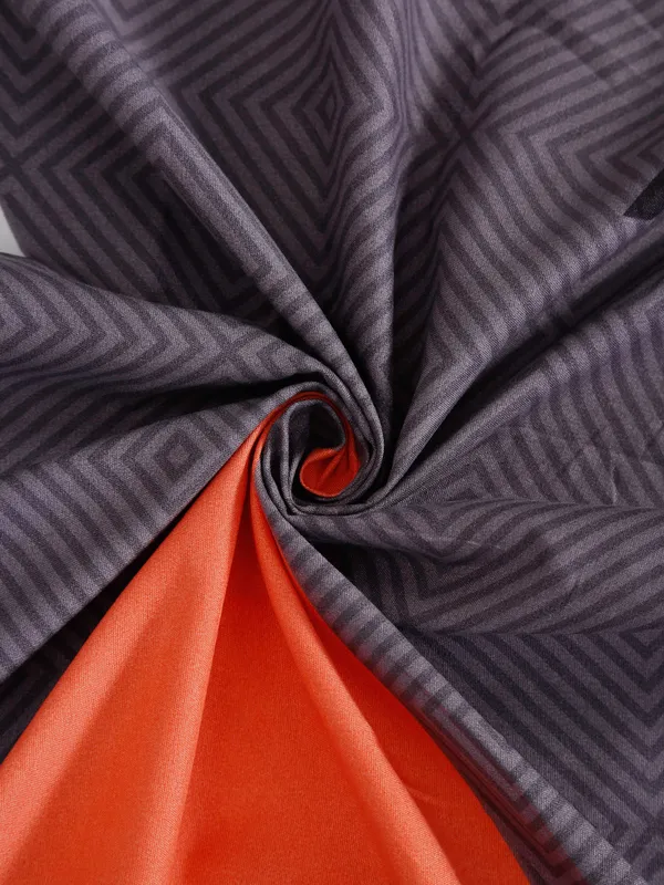 144_TC_Microfibre_Geometric_Grey_Single_Bedsheet_with_1_Pillow_Cover
