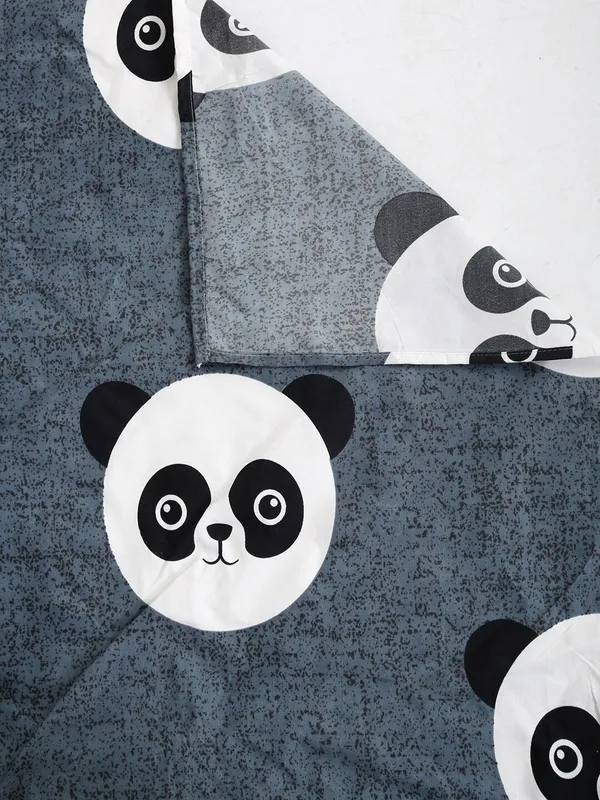 144_TC_Microfibre_Kid's_Panda_Single_Bedsheet_with_1_Pillow_Cover