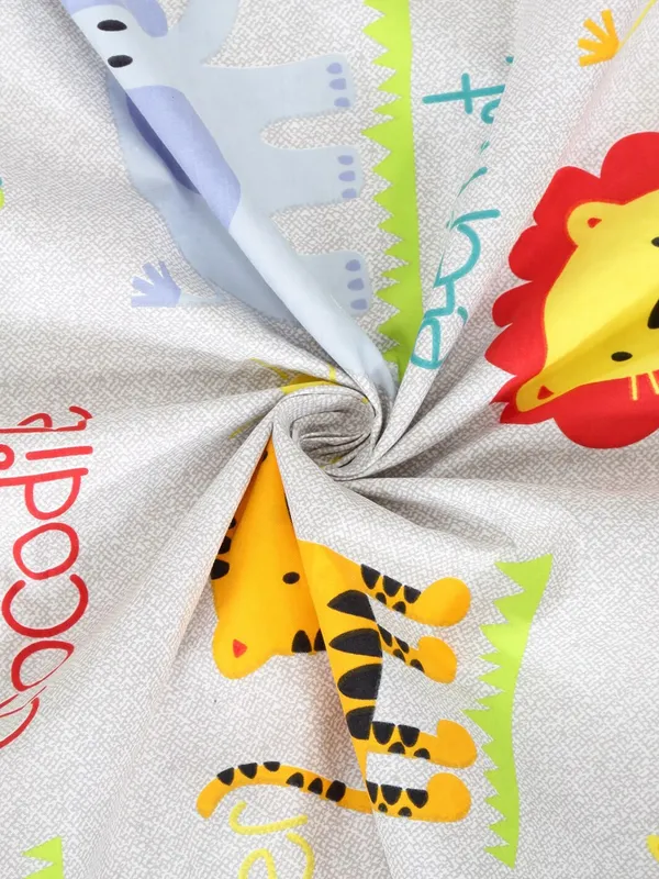 144_TC_Microfibre_Kid's_Animal_Character_Single_Bedsheet_with_1_Pillow_Cover