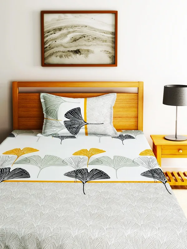 210_TC_Microfibre_Multicolor_Single_Bedsheet_with_1_Pillow_Cover