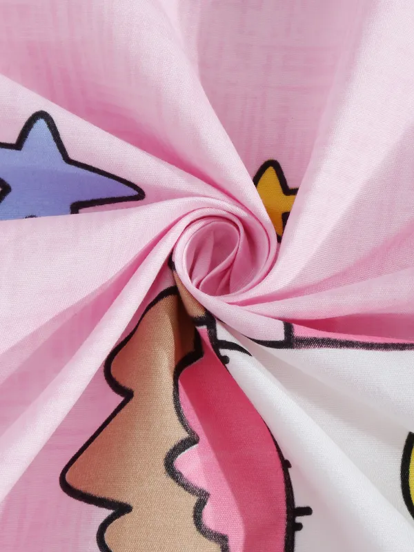 144_TC_Microfibre_Kid's_Spaceship_Single_Bedsheet_with_1_Pillow_Cover
