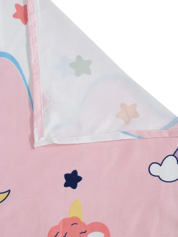 Home_Sizzler_144TC_Microfibre_Kid's_Unicorn_Single_Bedsheet_with_1_Pillow_Cover