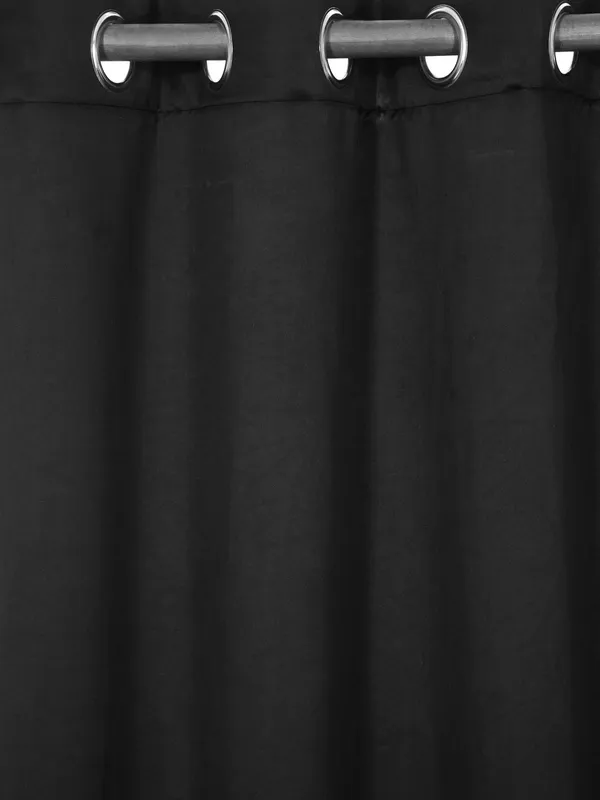 1_Piece_Solid_Blackout_Eyelet_Polyester_Curtains_-_Black