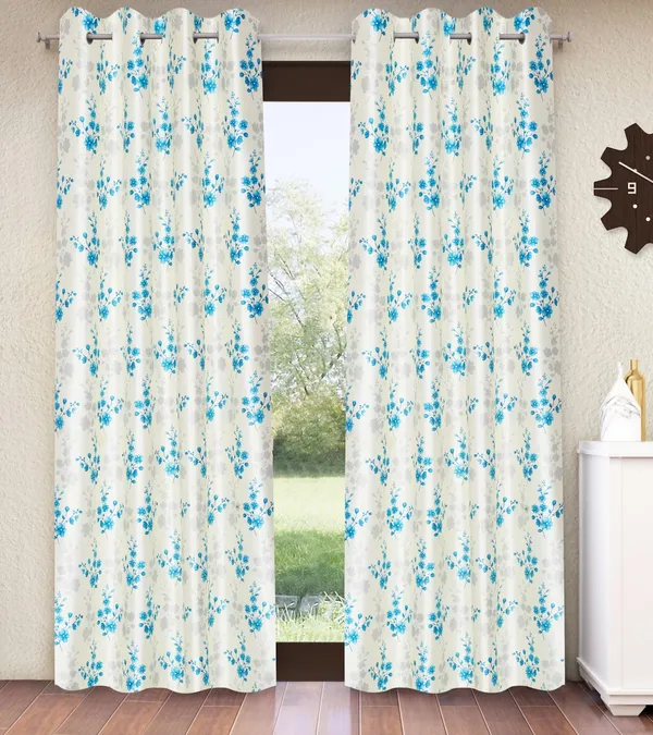 Home_Sizzler_2_Pieces_Bloom_Burst_Eyelet_Polyester_Window_Curtains_-_5_Feet,_Aqua