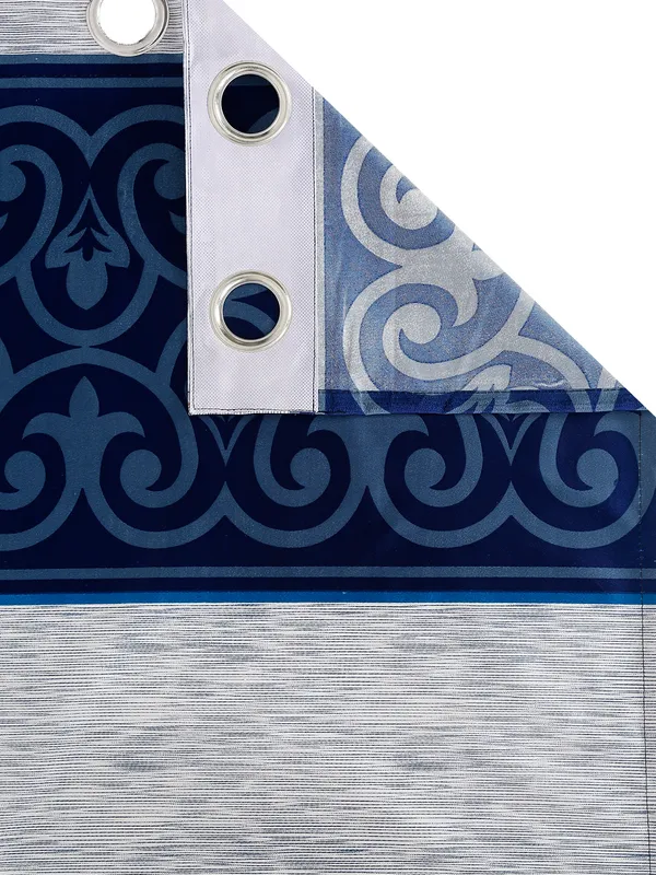 2_Pieces_Garden_Panel_Eyelet_Polyester_Curtains_-Blue