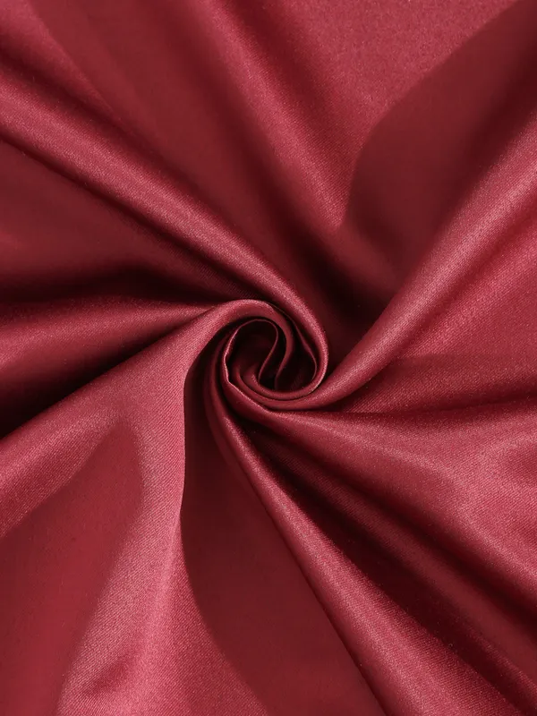1_Piece_Solid_Blackout_Eyelet_Polyester_Curtains_-_Maroon