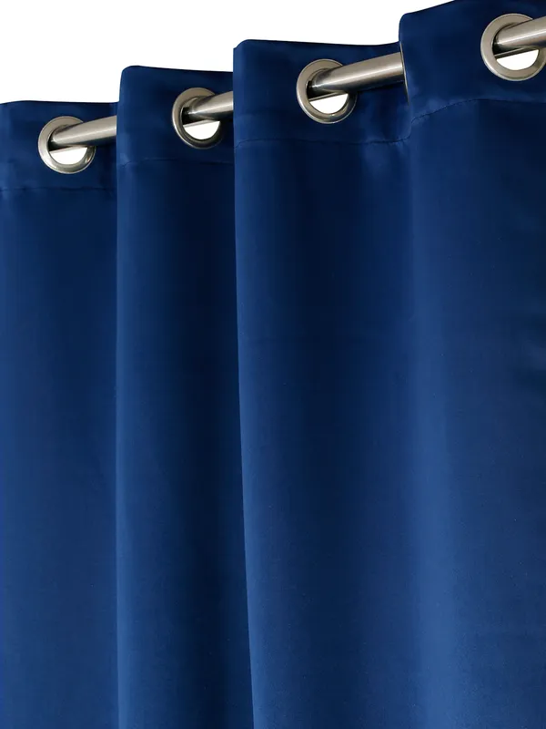 1_Piece_Solid_Blackout_Eyelet_Polyester_Curtains_-_Blue