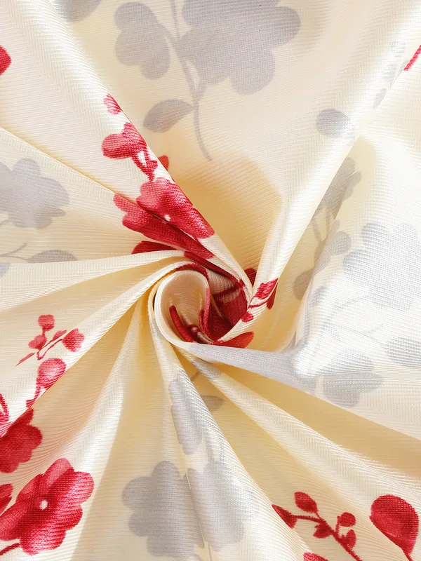 Home_Sizzler_2_Pieces_Bloom_Burst_Eyelet_Polyester_Window_Curtains_-_5_Feet,_Maroon