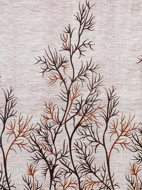 2_Pieces_Garden_Panel_Eyelet_Polyester_Curtains_-Brown