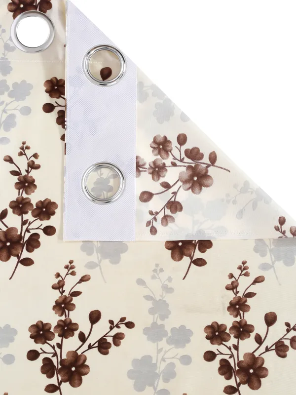 Home_Sizzler_2_Pieces_Bloom_Burst_Eyelet_Polyester_Window_Curtains_-_5_Feet,_Brown