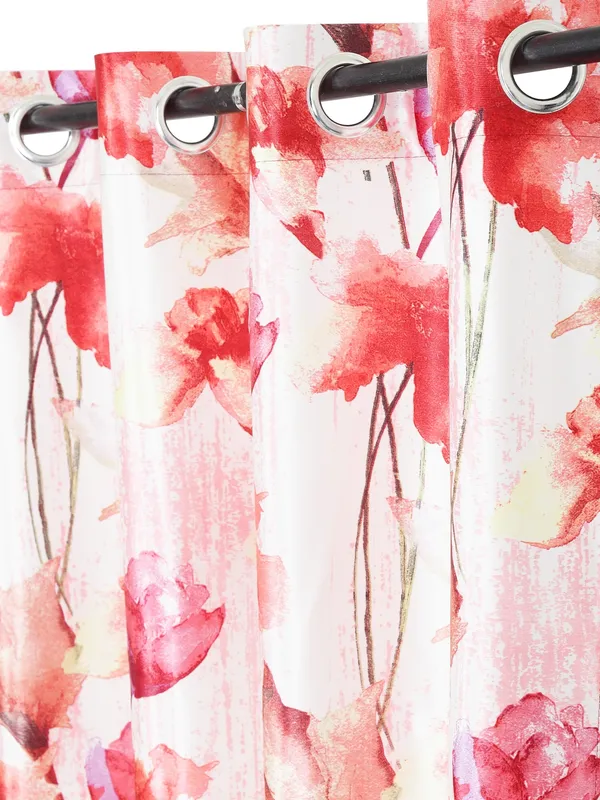 2_Pieces_Abstract_Eyelet_Polyester_Curtains_-_Pink