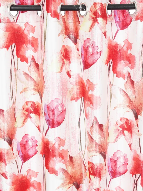 2_Pieces_Abstract_Eyelet_Polyester_Curtains_-_Pink