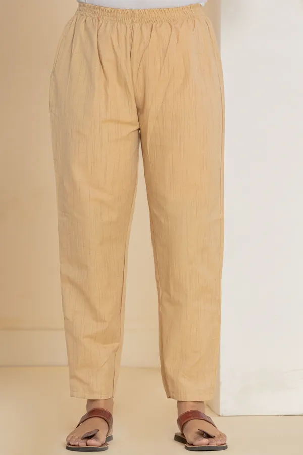 Maroon_Khadi_Cotton_Woven_Kurta_Pant_Set_for_Women