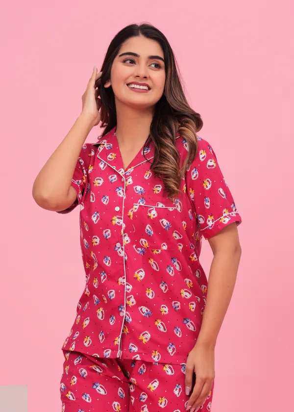 Dark_Pink_Viscose_Rayon_Printed_Night_Suit_Set_for_Women