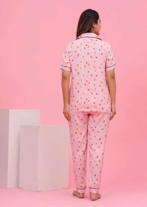 Light_Pink_Viscose_Rayon_Printed_Night_Suit_Set_for_Women