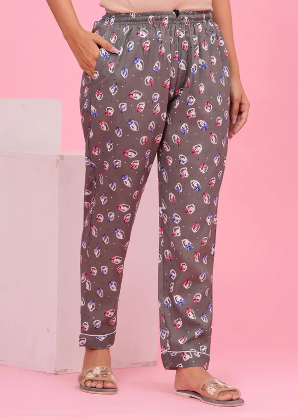 Grey_Viscose_Rayon_Printed_Night_Suit_Set_for_Women