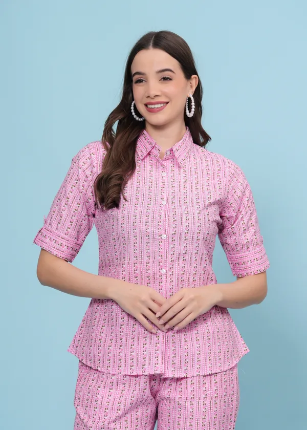 Pink_Shirt_Pant_Co-ords_Set