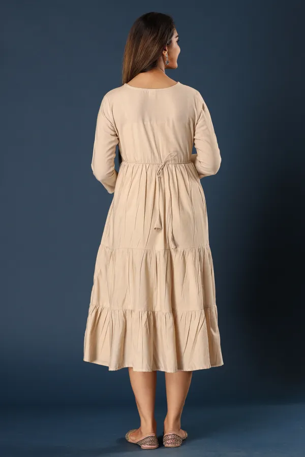 Beige_Khadi_Cotton_Embroidered_Flared_Kurta_for_Women