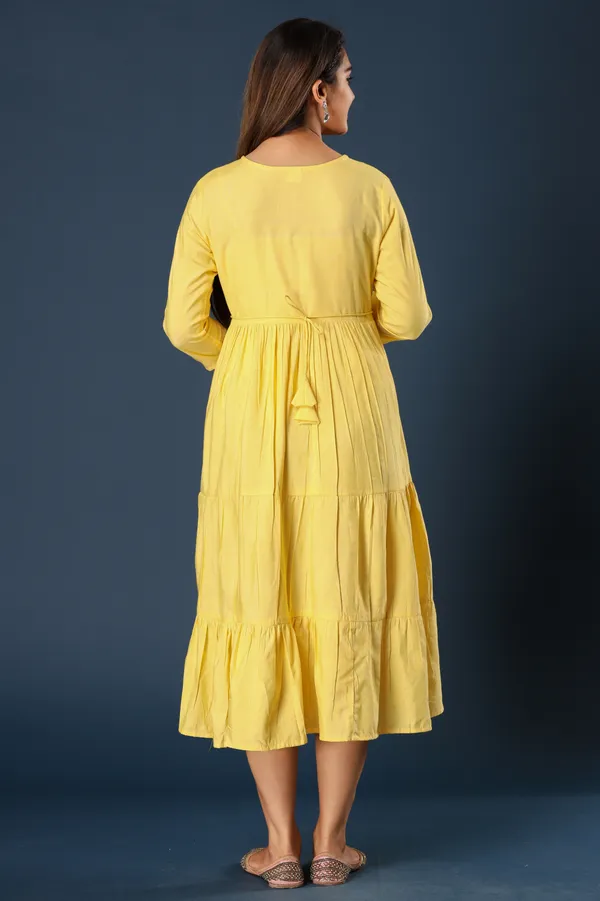 Yellow_Khadi_Cotton_Embroidered_Flared_Kurta_for_Women