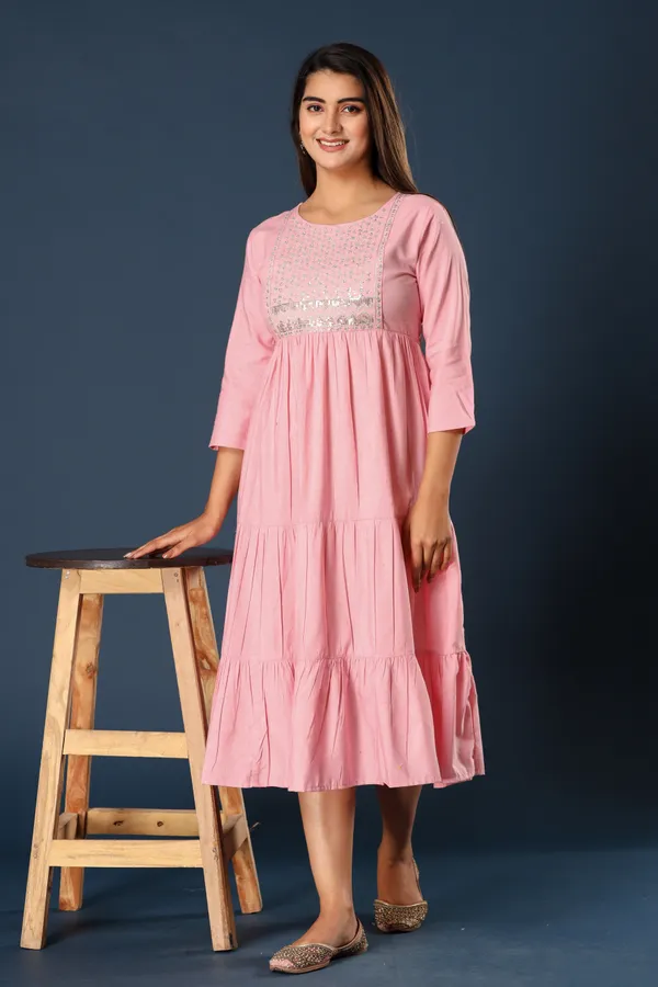 Pink_Khadi_Cotton_Embroidered_Flared_Kurta_for_Women