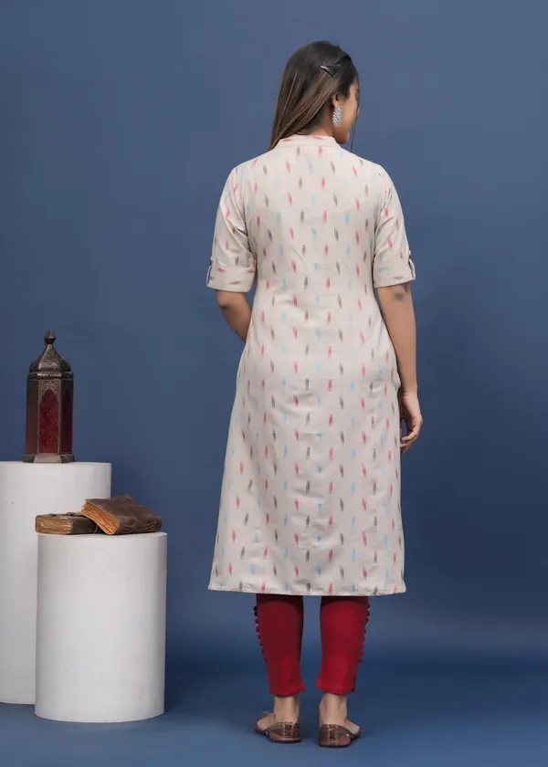 Beige_Khadi_Cotton_Abstract_A-line_Kurti_for_Women