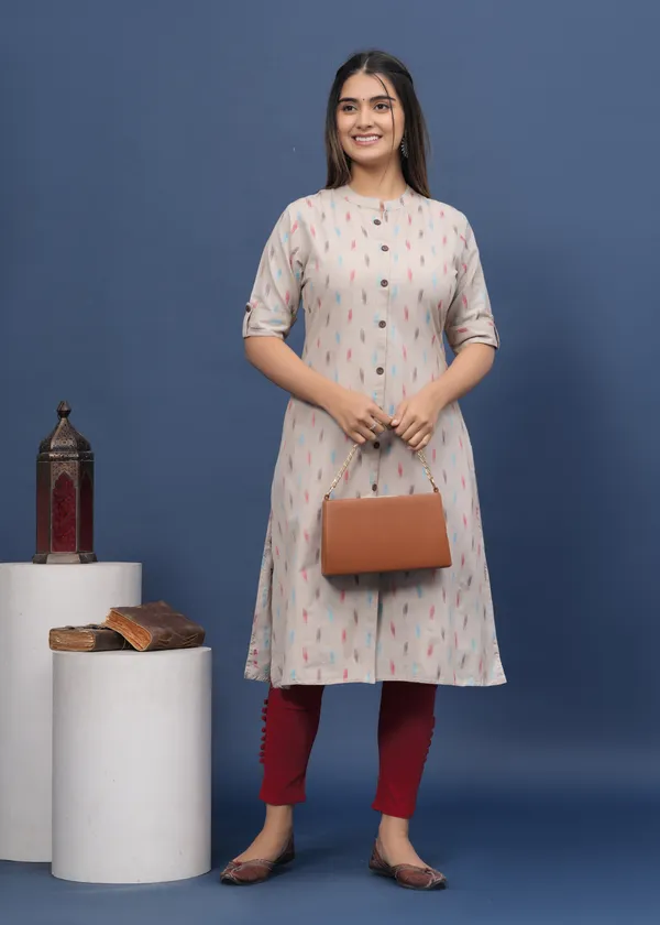 Beige_Khadi_Cotton_Abstract_A-line_Kurti_for_Women