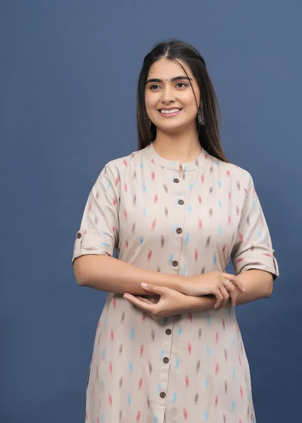 Beige_Khadi_Cotton_Abstract_A-line_Kurti_for_Women