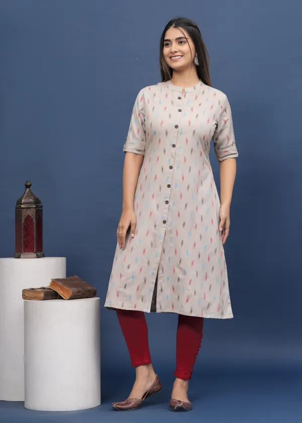 Beige_Khadi_Cotton_Abstract_A-line_Kurti_for_Women