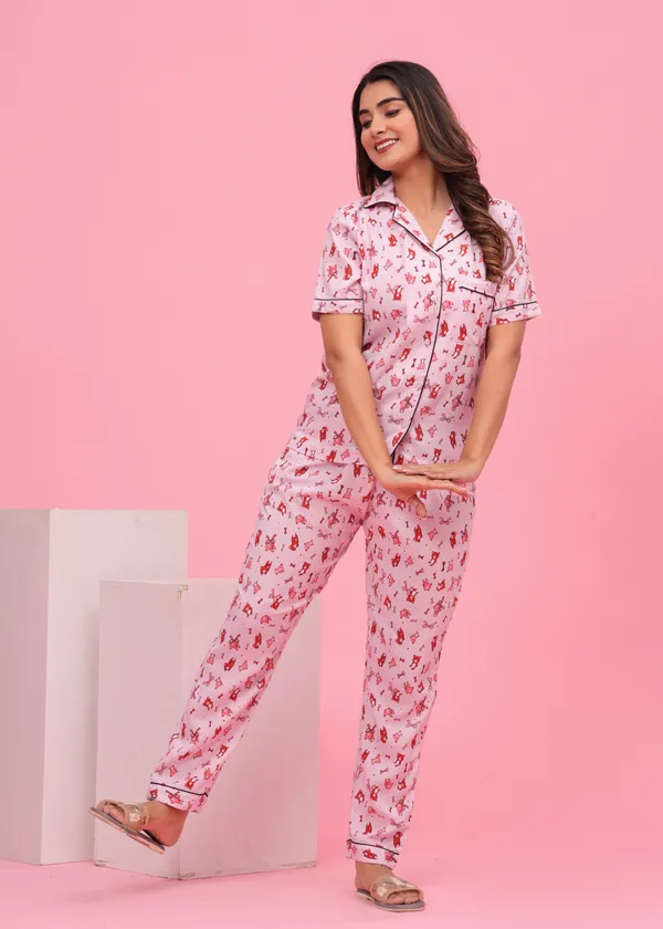 Pink_Viscose_Rayon_Printed_Night_Suit_Set_for_Women