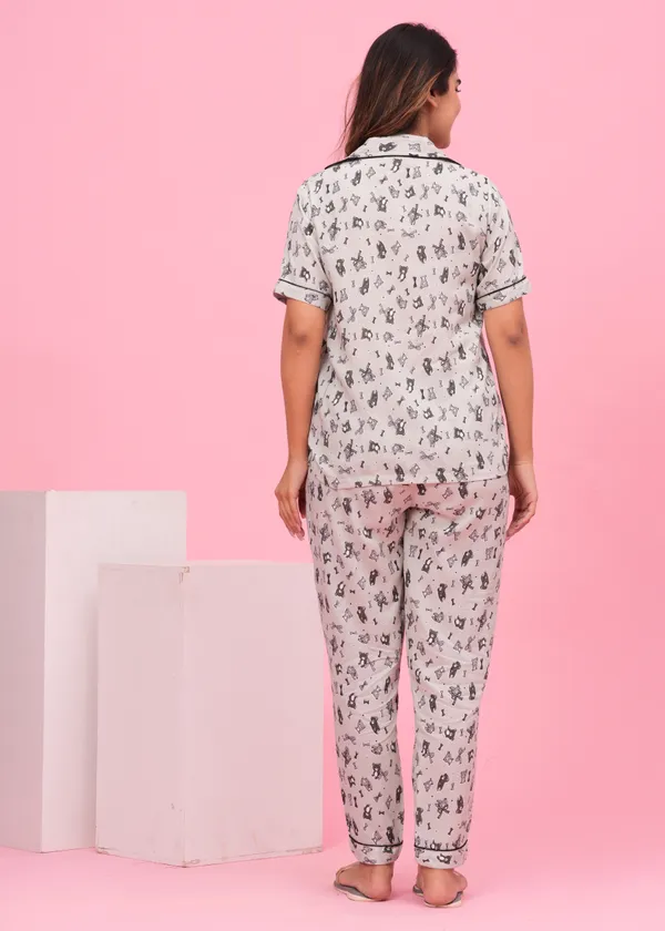Grey_Viscose_Rayon_Printed_Night_Suit_Set_for_Women