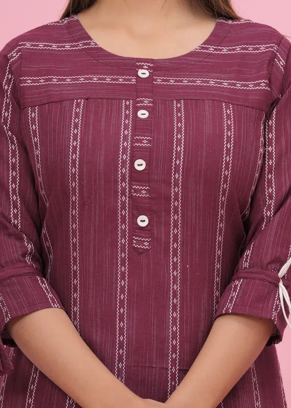 Maroon_Khadi_Cotton_Embroidered_Kurta_Pant_Set_for_Women
