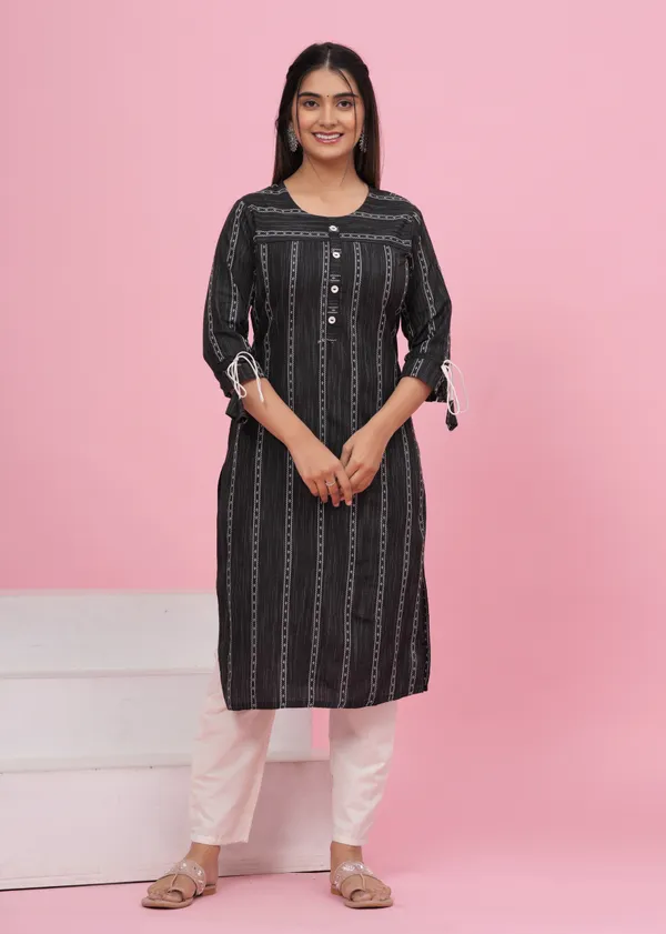 Black_Khadi_Cotton_Embroidered_Kurta_Pant_Set_for_Women