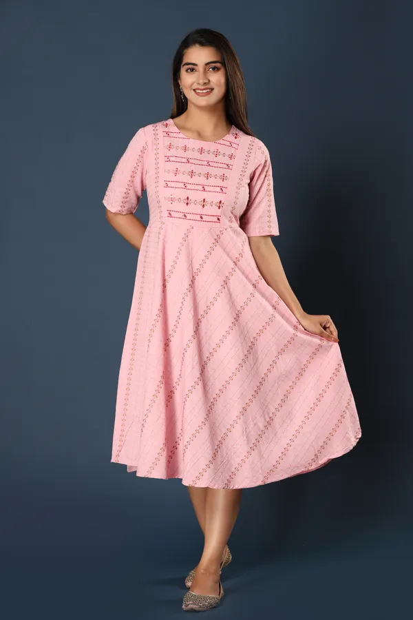 Pink_Khadi_Cotton_Embroidered_Flared_Kurta_for_Women