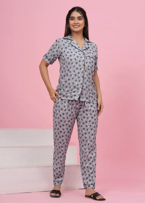 Grey_Rayon_Printed_Shirt_&_Pyjama_set_for_Women