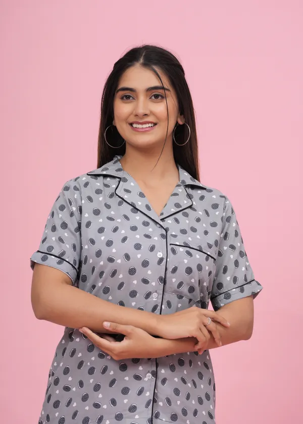 Grey_Rayon_Printed_Shirt_&_Pyjama_set_for_Women
