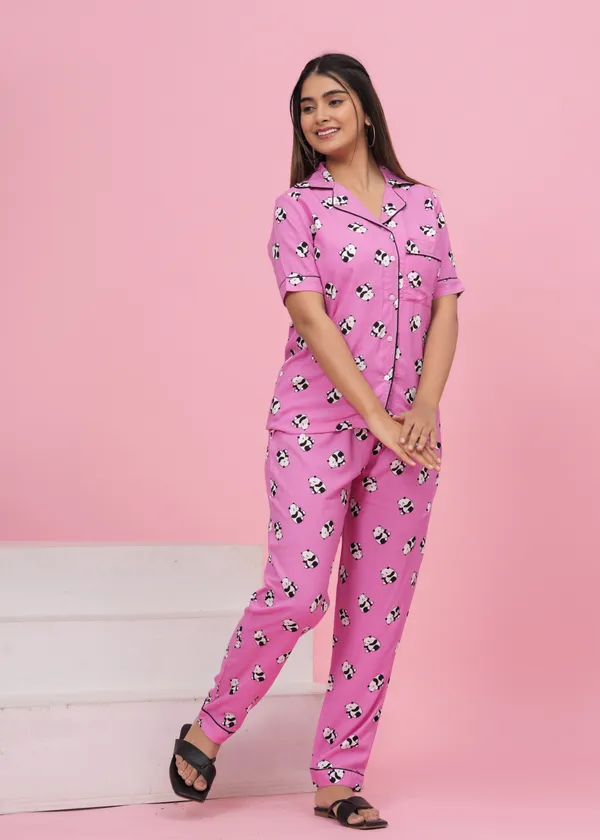 Pink_Rayon_Printed_Shirt_&_Pyjama_set_for_Women