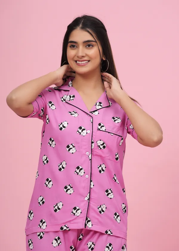 Pink_Rayon_Printed_Shirt_&_Pyjama_set_for_Women