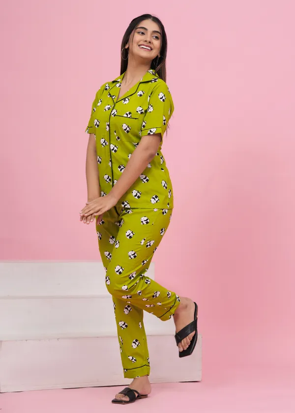 Light_Green_Rayon_Printed_Shirt_&_Pyjama_set_for_Women