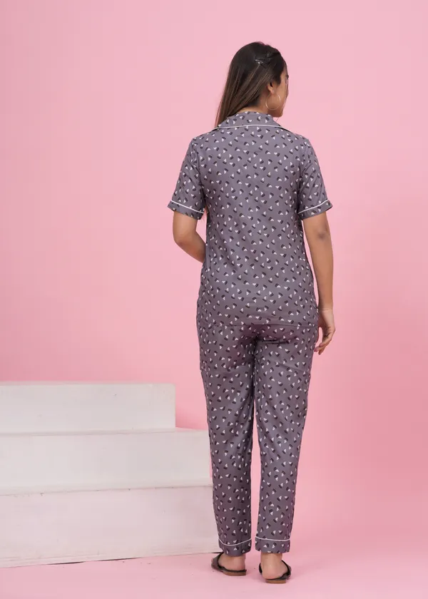 Grey_Rayon_Printed_Shirt_&_Pyjama_set_for_Women