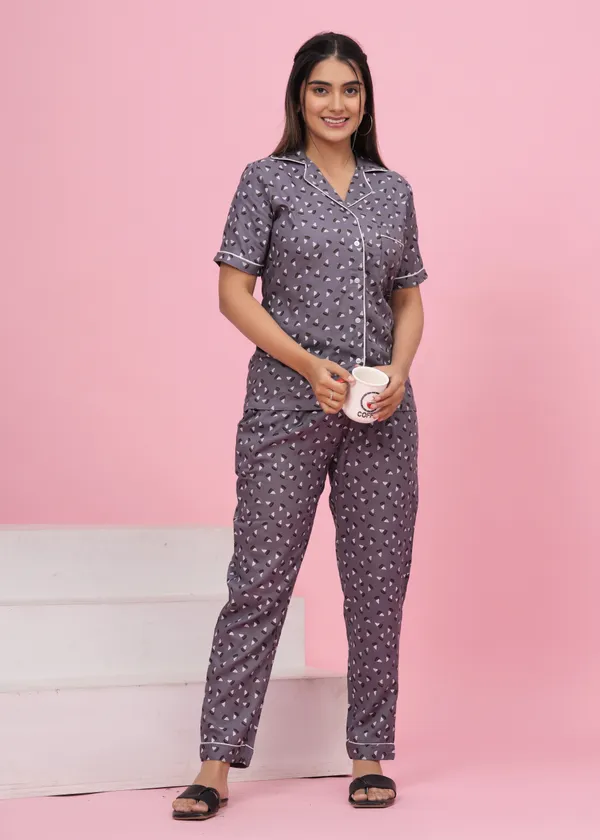 Grey_Rayon_Printed_Shirt_&_Pyjama_set_for_Women