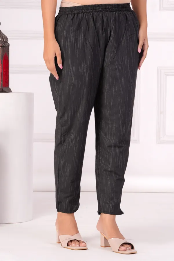 Black_Embroidered,_Printed_Cotton_Kurta,_Trouser/Pant_&_Dupatta_Set