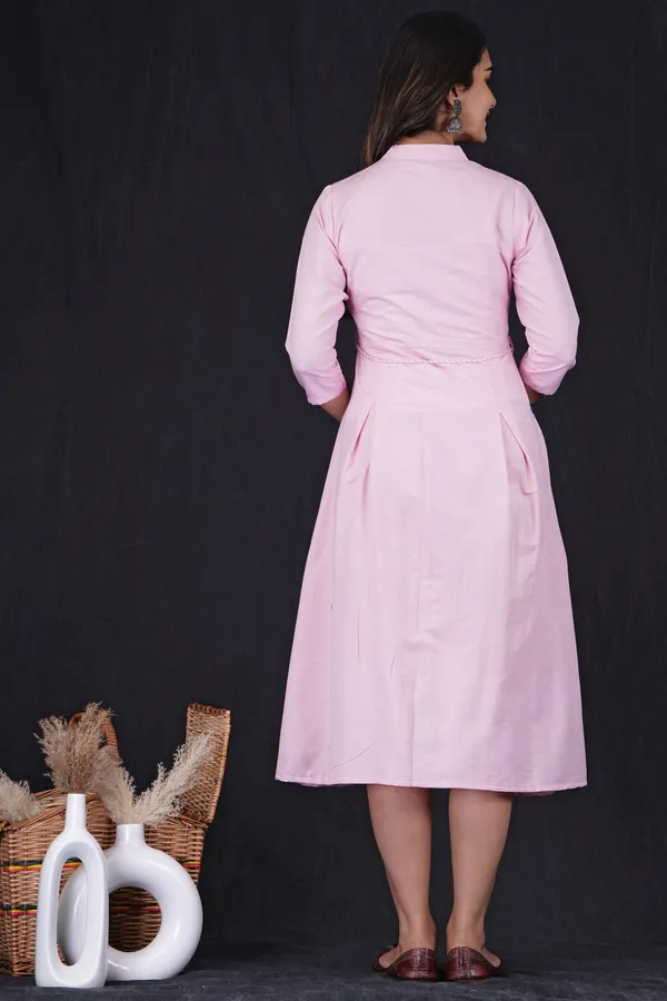 Pink_Khadi_Cotton_Solid_Frontslit_Kurta_for_Women